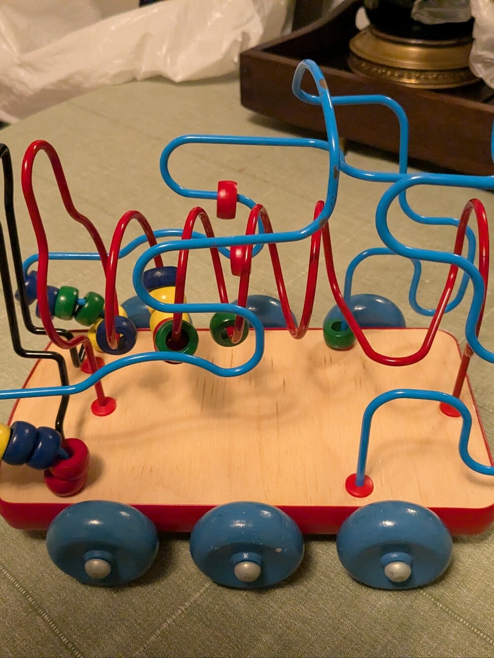 Bead Maze Toy with wheels